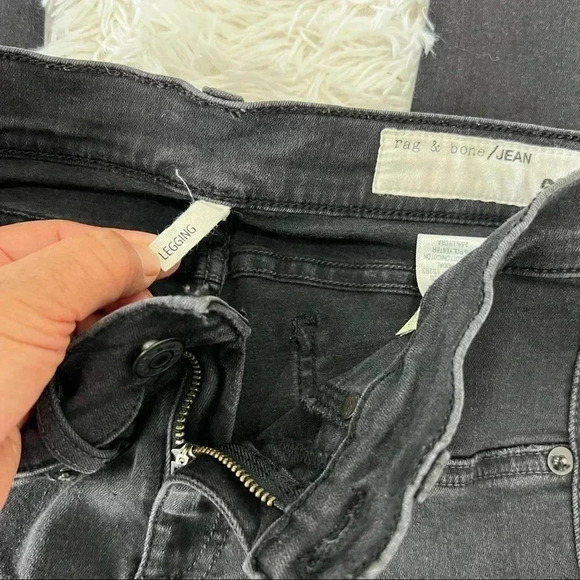 Rag & Bone Skinny Distressed Legging Jeans Size 25 - Picture 9 of 10